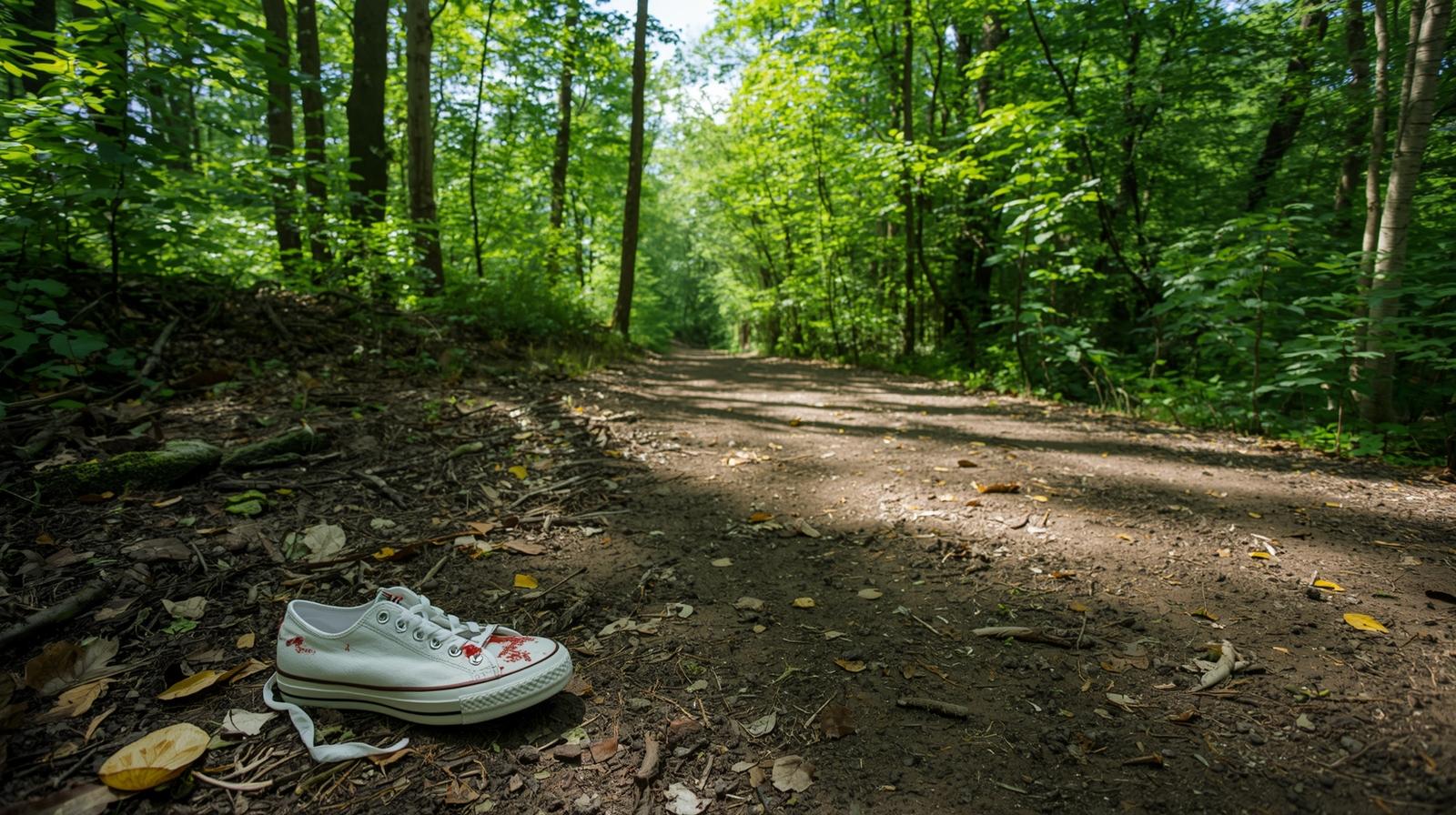 Single shoe found on trail near Clarendon Gorge, May 2020